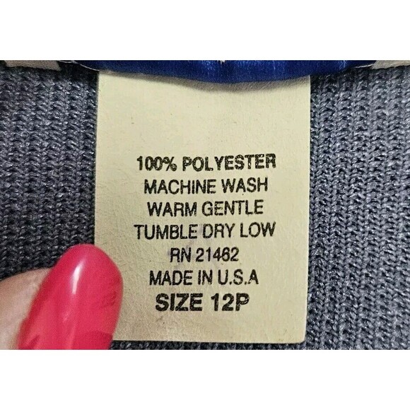 Vintage Skirt and Jacket Blazer Set Good Times USA Size 12P Suit Floral - Picture 7 of 7